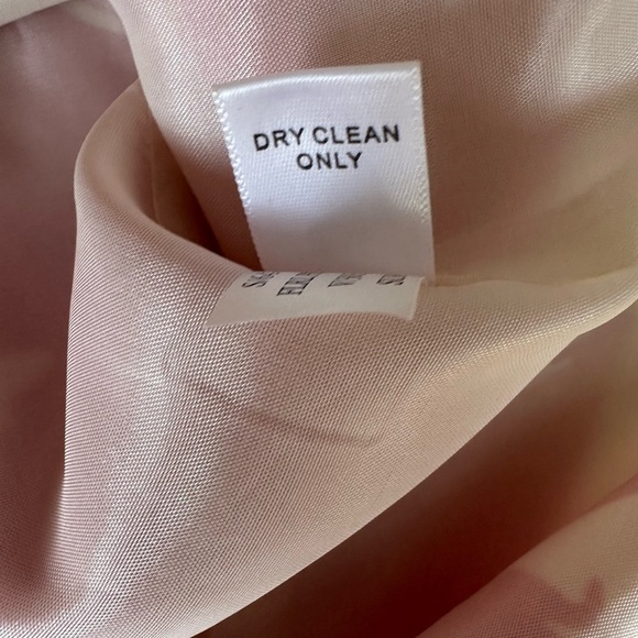 Banana Republic Women’s Silk Blend Pink Brushstroke Floral Mini Dress Size 8P - Picture 7 of 10